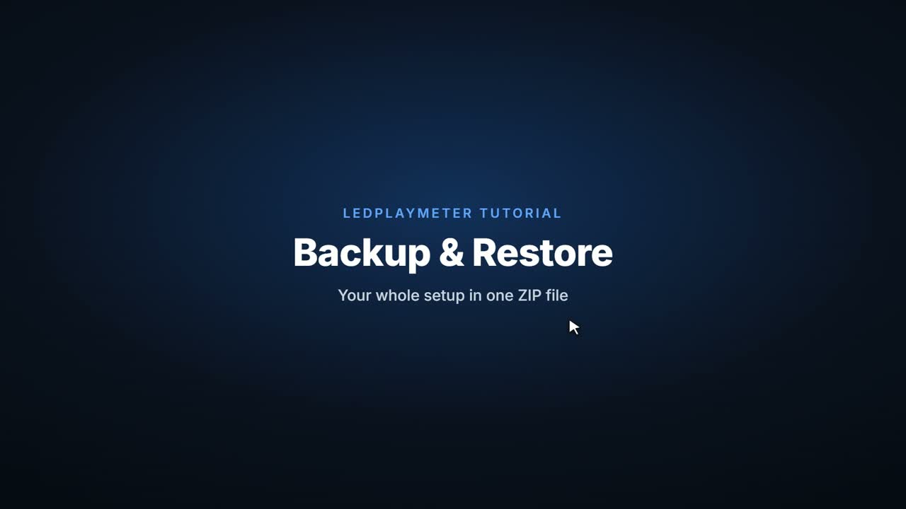 Backup & restore in one click
